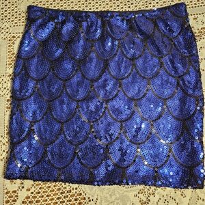 Lily White Purple Sequin Women's Skirt Size M